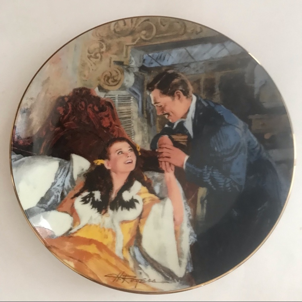 🔻🔻🔻sale Gone with the wind decorative collectable plate